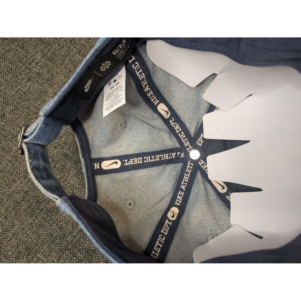 Nike Denim Styler Hat Club Cap HF0383-429 Blue Unisex Adult Size S/M Adjustable - Picture 7 of 9